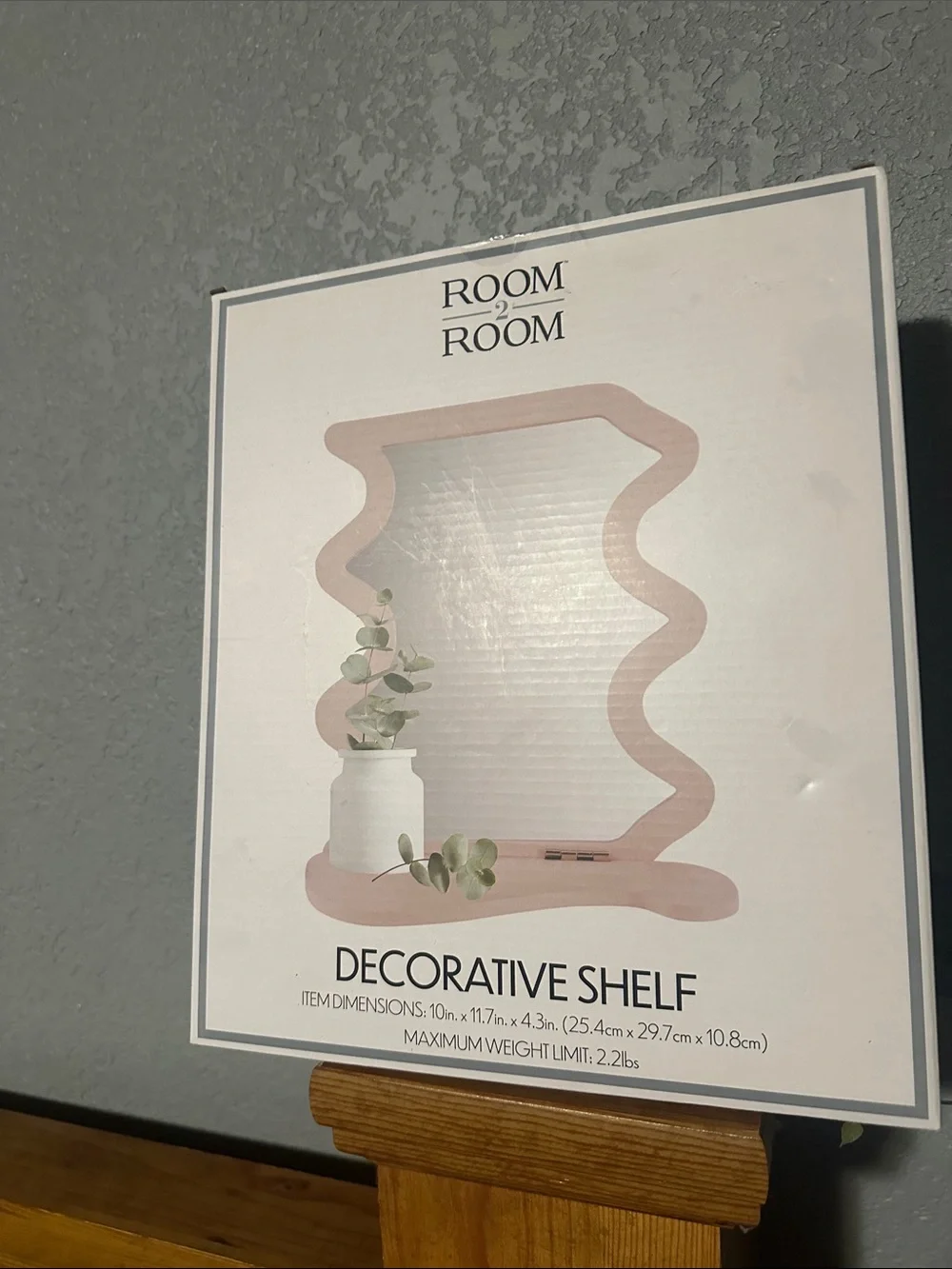 ROOM2ROOM Pink Decorative Wall Shelf